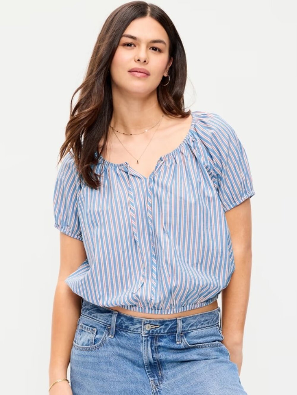 Short-Sleeve Bubble Top